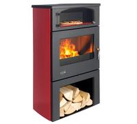 Poêle à bois GODIN Grand Chinon 11kW - Noir / acier émaillé - 362115
