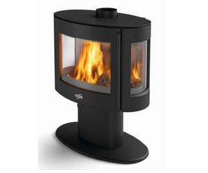 Poêle à bois GODIN Le Coggia 9kW - Noir - 388142