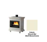 poêle à bois godin marcance 2 turbo 630161 biscuit mat monochrome