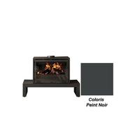 poêle à bois godin mielan 2 85 411243 porte fonte peint anthracite