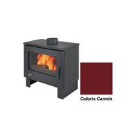 poêle à bois godin petit chinon 2 363112 carmin