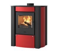 Poêle à bois HS Flamingo Amos 9,2 kW rouge