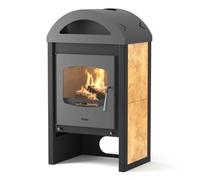Poêle à bois HS Flamingo Meland 9,2 kW Beige