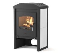 Poêle à bois HS Flamingo Vega 9,2 kW Blanc