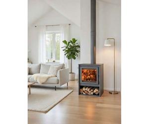 Poêle à bois Juan Panadero MILANO 11 kW / Haut rendement 85 % / Triple combustion / Vitre propre