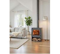 Poêle à bois Juan Panadero MILANO 11 kW / Haut rendement 85 % / Triple combustion / Vitre propre