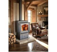Poêle à bois Juan Panadero Montana 11 kW / Haute efficacité 85 % / Chauffage 320 m3 / Triple combustion / Bac à cendres 12 litres.