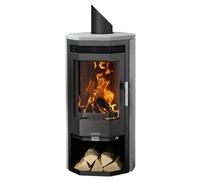 Poêle à bois Justus Usedom 5 D 5,5 kW Acier noir, habillage stéatite