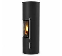 Poêle à bois Koppe Akono 7 kW Accumulateur de chaleur Acier noir