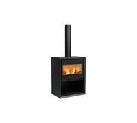 poêle à bois la nordica 3000441 dante.16 con portalegna