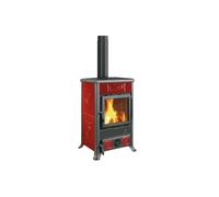 poêle à bois la nordica 3004100 rossella r1.16 ceramica bordeaux