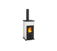 Poêle à bois La Nordica Tea.16 7 kW Acier émaillé blanc porcelaine