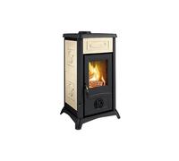 poêle à bois la nordica 3005102 gemma lean ceramica panna