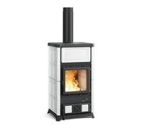 Poêle à bois La Nordica Concita 2.0 | 11,8 kW Revêtement en majolique, blanc infinity