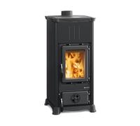 Poêle à bois La Nordica Emiliana - Steel 6,5 kW Revêtement en acier, anthracite-noir