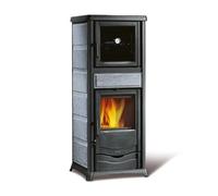 Poêle à bois La Nordica TermoRossella Plus Forno DSA 4.0 | 11,1 kW Hydro avec compartiment de cuisson pierre naturelle