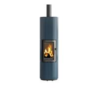 Poêle à bois Leda Sanna 2 kW accumulateur de chaleur Petrolblau emailliert