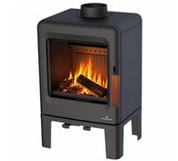 POÊLE À BOIS LIRA ÉTANCHE EN FONTE 5KW - Noir