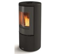 Poêle à bois longiligne GODIN - 400220NOIR - Garantie 2ans