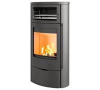 Poêle à bois Lotus Jubilee 35 acier ecoLine 7 kW avec compartiment de cuisson