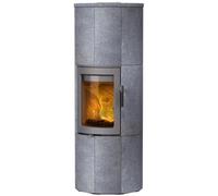 Poêle à bois Lotus Maestro 152 | 6 kW accumulateur de chaleur Gris, Stéatite