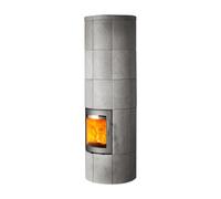 Poêle à bois Lotus Maestro 3 | 6,7 kW accumulateur de chaleur Gris, Stéatite