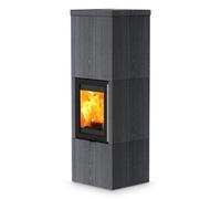 Poêle à bois Lotus QM40 5,7 kW accumulateur de chaleur Habillage Indian Night, Noir