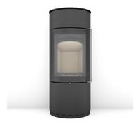 Poêle à bois Max Blank Nimes 5,1 kW Corps en acier anthracite