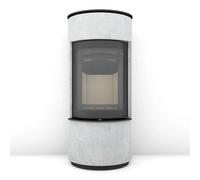 Poêle à bois Max Blank Nimes 5,1 kW Corps en pierre naturelle sablée gris clair