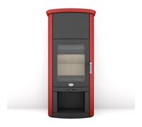 Poêle à bois Max Blank Rio SP 6,5 kW Céramique rouge bengale