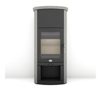 Poêle à bois Max Blank Rio SP 6,5 kW Pierre naturelle ciselée grise