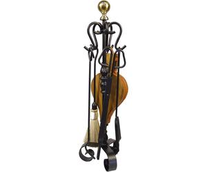 Poêle à bois, modèle 10033, 70 cm, en acier, poli, autoportant
