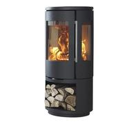 Poêle à bois Morsoe 7443 | 4,3 kW avec un compartiment pour ranger le bois Dépendent de l'air ambiant / RLA