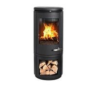 Poêle à bois Morsoe 7843 | 7,3 kW avec un compartiment pour ranger le bois Indépendant de l'air ambiant / RLU