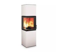 Poêle à bois Neocube S10 5,4 kW Iron Grey, Blanc arctique