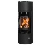 Poêle à bois Oranier Arena Aqua 2.0 | 8,5 kW Hydro Acier noir, dessus verre