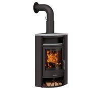 Poêle à bois Oranier Polar Eck 6,5 kW Acier noir
