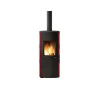 Poêle à bois Palazzetti Dalia 7 kW Revêtement en céramique rouge/bordeaux