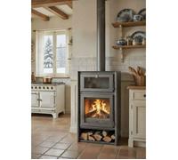 Poêle à bois - PANADERO - Nice - 11 kW - Rendement 85% - Triple combustion Tri-Zone