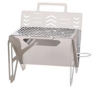 Poêle à bois pliable avec grille de cuisson en 4 étapes, idéale pour le camping