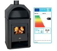 Poêle à bois - Prity D - 15 9 kW Rendement 73 6%