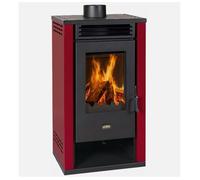 Poele a bois PRITY K2 GT rouge 8 1 kW sortie 150 mm