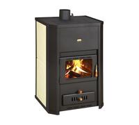 Poêle à bois - PRITY WD W24 - Avec bouilleur Blanc