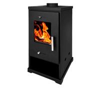 Poele a bois PROMETEY Mini Eco noir 6 4 kW sortie 130 mm