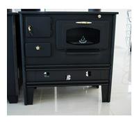 Poele a bois PROMETEY Nar Type B 7 kW avec four classe None sortie 130 mm