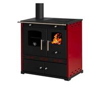 Poele a bois PROMETEY Perfect Eco Lux Left 7 1 kW avec four sortie 130 mm