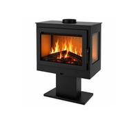 Poêle à bois RAGUSA 10 kW Noir Acier