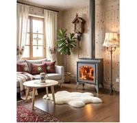 Poêle à bois robuste Juan Panadero Dakota 11 kW / Haut rendement 85 % / Triple combustion Vitre propre