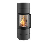 Poêle à bois Spartherm Ambiente A3 6 kW Indépendant de l'air ambiant / RLU, Revêtement Titane