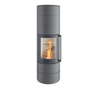 Poêle à bois Spartherm Ambiente A4 H2O 8 kW Dépendent de l'air ambiant / RLA, Revêtement Titane